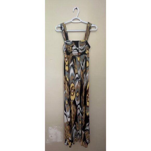 New Directions Womens Size 6 Sleeveless Maxi Dress Square Neck Polyester Lined - Picture 1 of 5